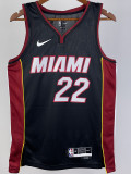 22-23 HEAT BUTLER #22 Black Top Quality Hot Pressing NBA Jersey (V领）