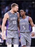 22-23 Kings SABONIS #10 Grey City Edition Top Quality Hot Pressing NBA Jersey