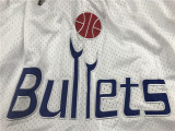 Bullets White City Edition Top Quality NBA Pocket Pants * 奇才队