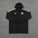 23-24 Flamengo Black Windbreaker (白边）