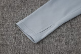 2025 AD Grey Half Pull Tracksuit (半拉链)