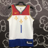 2020 Pelicans WILLIAMSON #1 White City Edition Top Quality Hot Pressing NBA Jersey