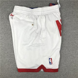 NETS White City Edition Top Quality NBA Pocket Pants #篮网队