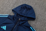 24-25 ARS Royal blue Hoodie Half Pull Tracksuit #F607半拉连帽