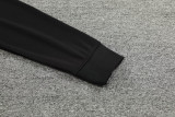 2024 JOM Black Green Half Pull Tracksuit #810(半拉链)