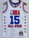 ALL-STAR CARTER #15 White Top Quality Hot Pressing NBA Jersey