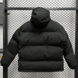 24-25 MF3 NK Black Hooded Cotton Coat #棉衣