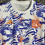 24-25 Lyon Purple White Pre-match Training shirts