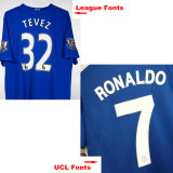 2008-2009 Man Utd Third Long Sleeve Retro Soccer Jersey 长袖