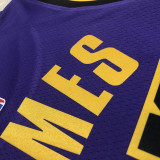 22-23 LAKERS JAMES #23 Purple Top Quality Hot Pressing NBA Jersey (Trapeze Edition)