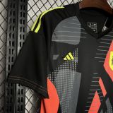 24-25 Spain Black GoalKeeper Fans Soccer Jersey