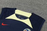 24-25 Club America Dark Blue Tank top and shorts suit