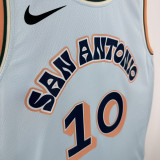 24-25 SA Spurs SOCHAN #10 Light blue City Edition Top Quality Hot Pressing NBA Jersey
