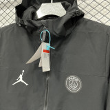 24-25 PSG Jordan Black Outdoor Jackets #B602冲锋衣