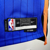 23-34 KNICKS ANTHONY #7 Blue City Edition Top Quality Hot Pressing NBA Jersey