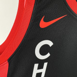 23-24 BULLS ROSE #1 Black City Edition Top Quality Hot Pressing NBA Jersey