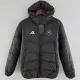 24-25 Napoli Black Hooded Cotton Coat #棉衣