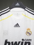 2009-2010 RMA Home Player Version 长袖球员 Long Sleeve Retro Soccer Jersey