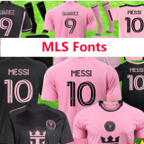 23-24 Inter Miami Grey White Joint Edition Fans Soccer Jersey (左袖带图案) 猿