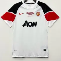 2010-2011 Man Utd Away White Retro Soccer Jersey (欧冠版)