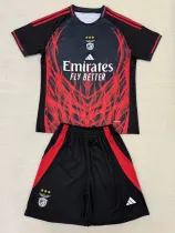 25-26 Benfica Black Concept Edition Kids Soccer Jersey