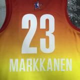 2023 ALL STAR MARKKANEN #23 Yellow Top Quality Hot Pressing NBA Jersey (全明星)