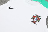 24-25 Portugal White Tank top and shorts suit
