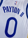 22-23 WARRIORS PAYTON II #0 White Top Quality Hot Pressing NBA Jersey (V领)