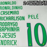 24-25 Brazil Home Long Sleeve Player Version Soccer Jersey (长袖球员)