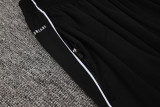 2025 AD Black Half Pull Tracksuit (半拉链)
