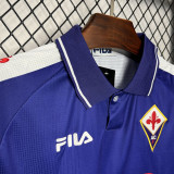 1998-1999 Fiorentina Home Retro Soccer Jersey