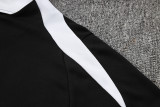 24-25 NK Black Kids Half Pull Tracksuit #05(童装半拉链)(白色领)