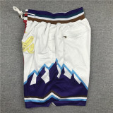 BULLS JAZZ Red White City Edition Top Quality NBA Pocket Pants #公牛拼爵士