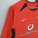 2002-2004 Man Utd Home Long Sleeve Retro Soccer Jersey (长袖)