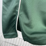 22-23 BUCKS LILLARD #0 Away Green Top Quality Hot Pressing NBA Jersey(V领)