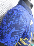 24-25 RMA Blue Special Edition Player Version Soccer Jersey 黄马龙头