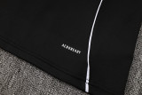 2025 AD Black Half Pull Tracksuit (半拉链)