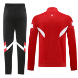 24-25 Bayern Red Jacket Tracksuit #06