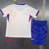 24-25 France Away Kids Soccer Jersey