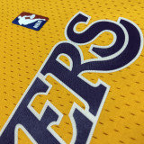 2000 LAKERS O‘NEAL #34 Yellow Retro Top Quality Hot Pressing NBA Jersey(V领)