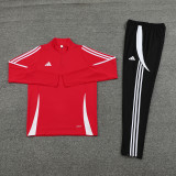2024 AD Red Half Pull Tracksuit #AB06 (半拉链)