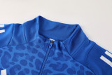 2024 AD Fancy blue Half Pull Tracksuit #AB08 (半拉链)