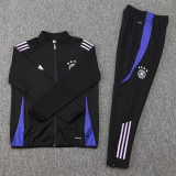 24-25 Germany Black Jacket Tracksuit (紫边)