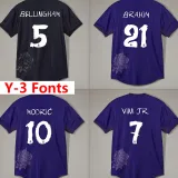 23-24 RMA Y-3 Purple Fans Soccer Jersey (胶标)