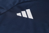 2024 AD Navy blue Half Pull Tracksuit (半拉链)