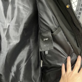 24-25 MF6 LN Black Hooded Cotton Coat #棉衣