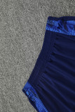 24-25 AL-Nassr Royal Blue Tank top and shorts suit