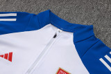 24-25 Lyon White Half Pull Tracksuit (半拉链)