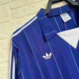 1980-1982 France Home Long Sleeve Retro Soccer Jersey (长袖)