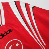1996 Turkey Red Retro Soccer Jersey